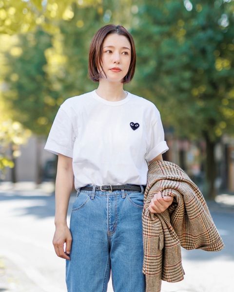 PLAY COMME des GARCONS  ワンポイントTシャツ style.2024.11.10