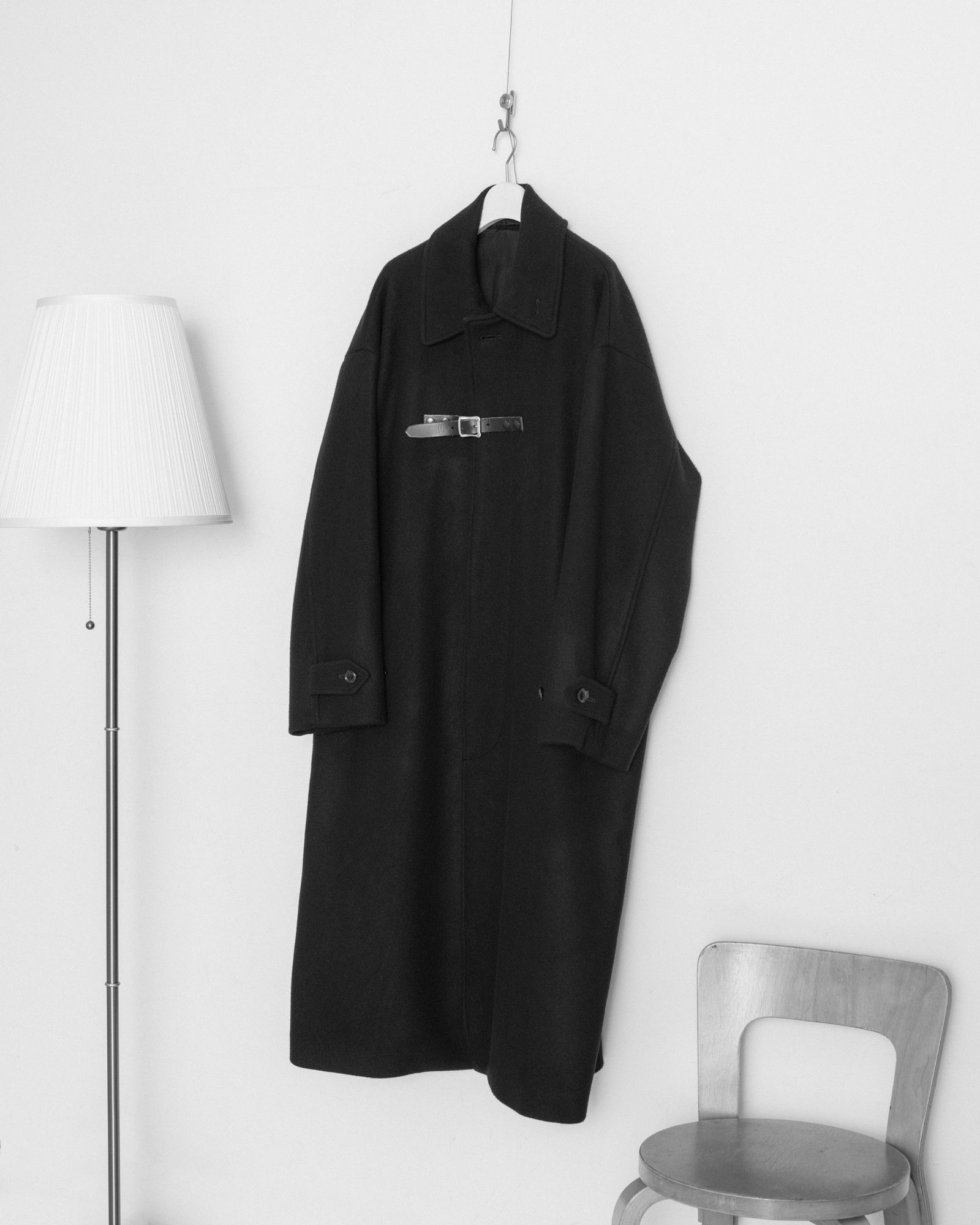 ヨーク 25FW Melton Big Balmaccan Coat(YK25FW01033C)BLACK☆10月11日(土)新作発売！