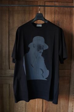 ヨウジヤマモト24SS TシャツSINGLE J PIGMENT PT PT SHORT SLEEVE(HS-T99-988)BLACK