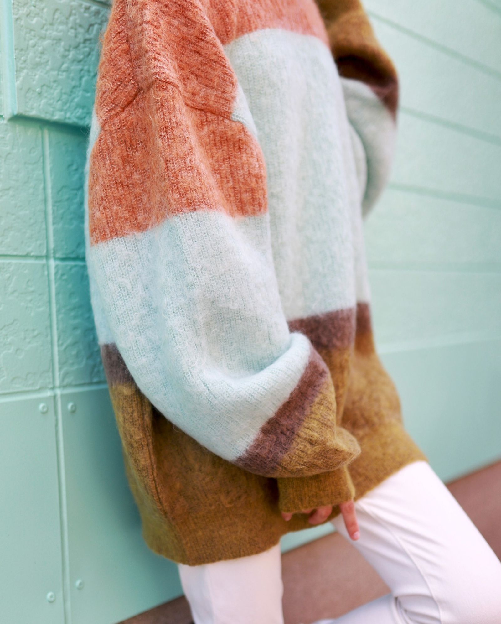 YOKE 新作MOHAIR BORDER CREWNECK SWEATER style.2023.9.2 YOKE 新作MOHAIR BORDER CREWNECK SWEATER style.2023.9.2