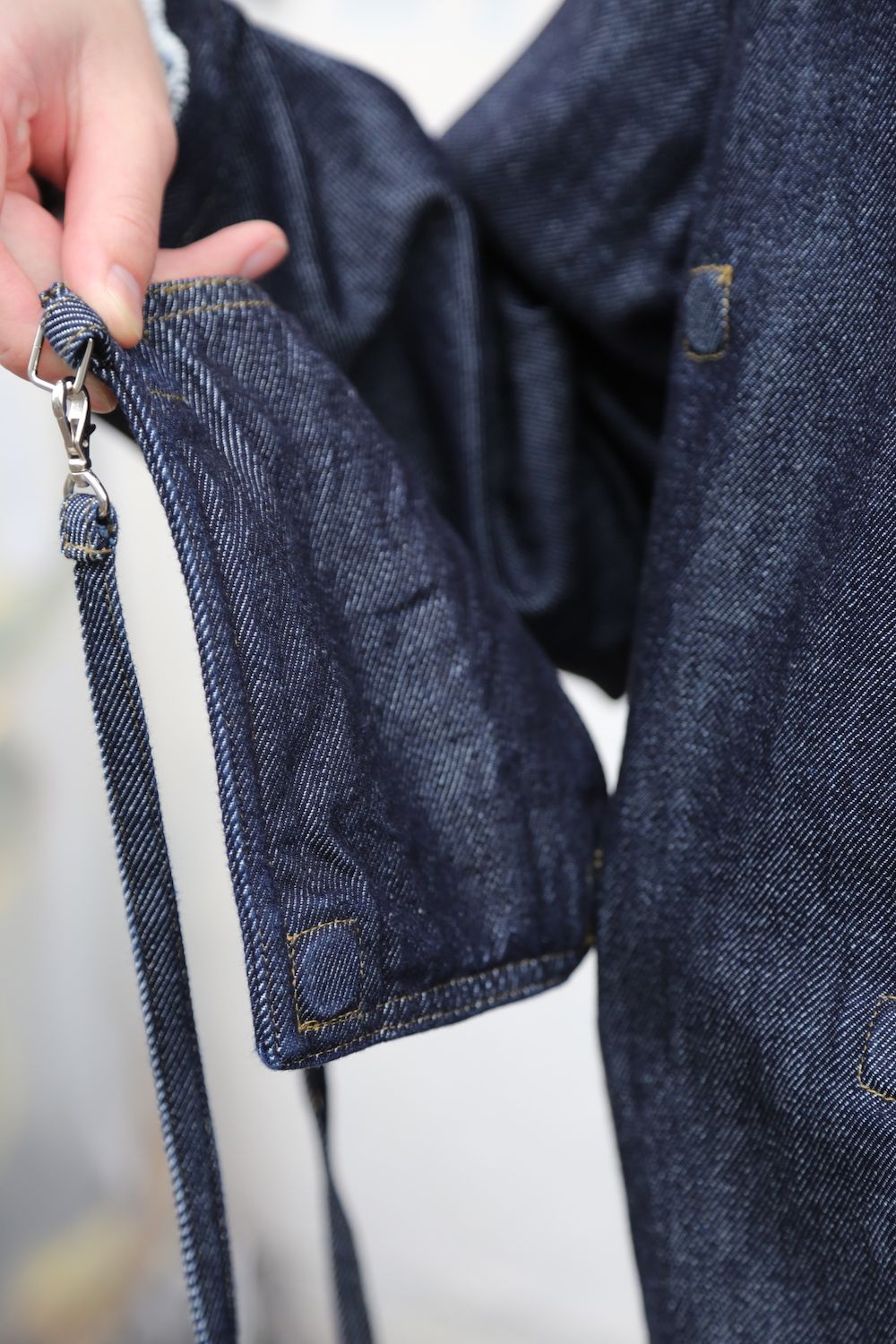 YOKE DETACHABLE POCKET DENIM JACKET(YK21SS0196B) style. 2021.04.05