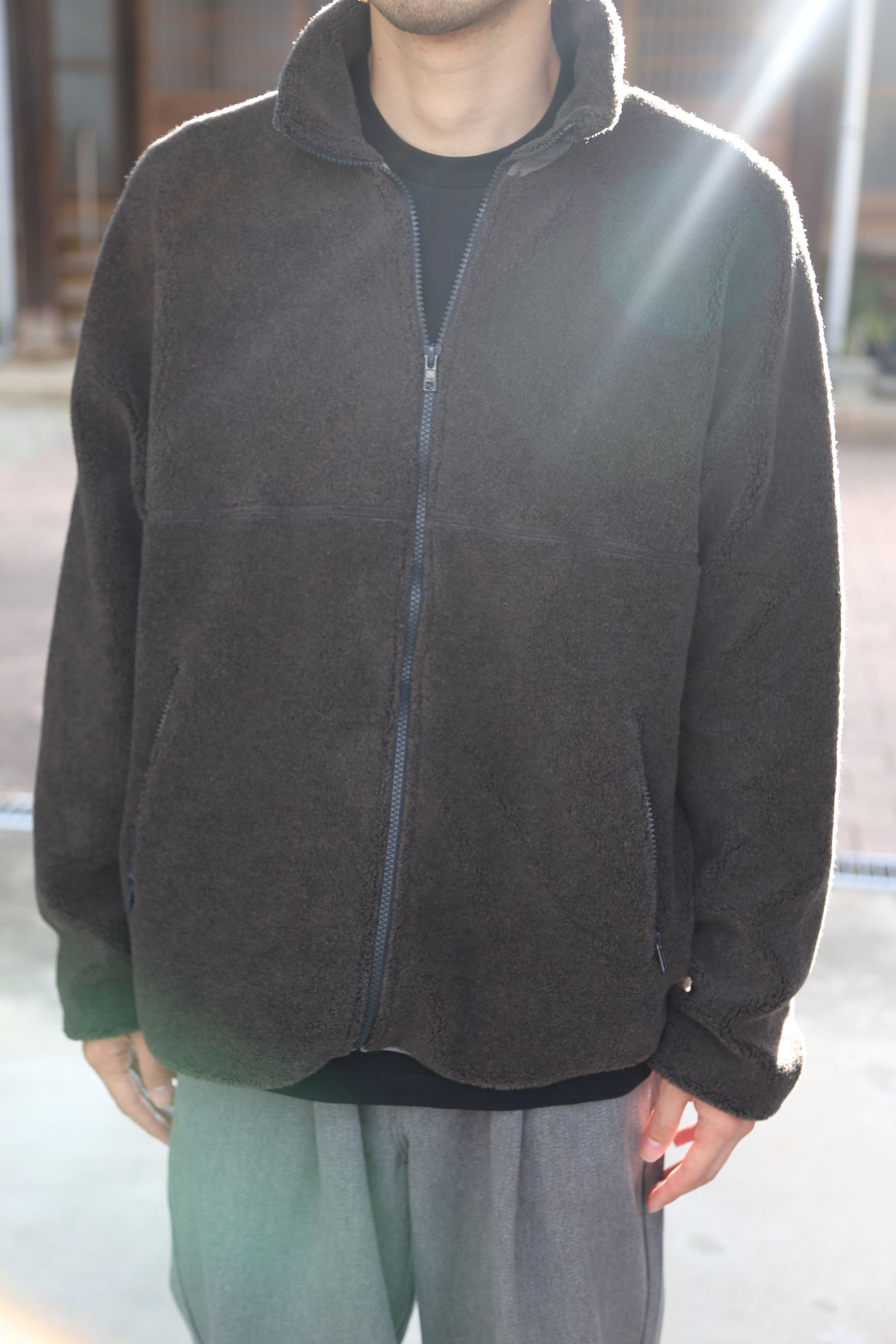 Graphpaper Wool Boa Zip-Up Blouson Style.2020.10.19.