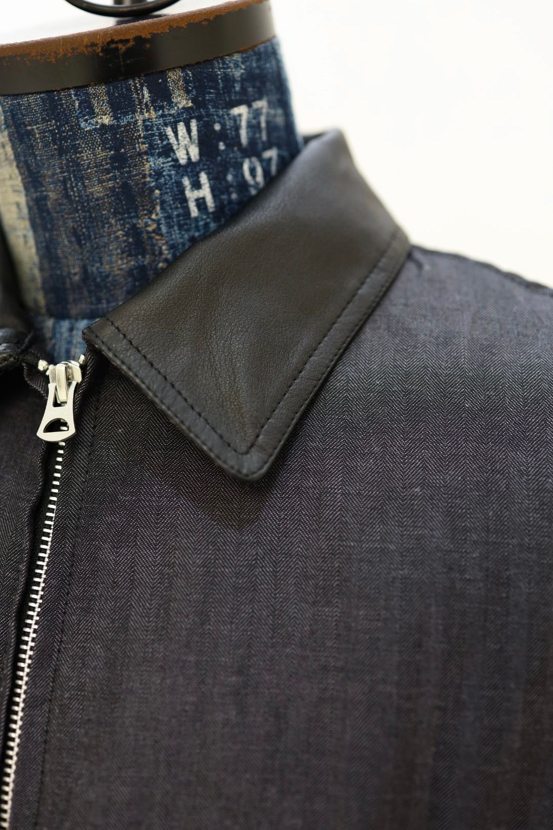 コムデギャルソンオム26SS ウールラミーギャバ×牛革ジャケット(HQ-J006-051)BLACK☆2月6日(金)発売！