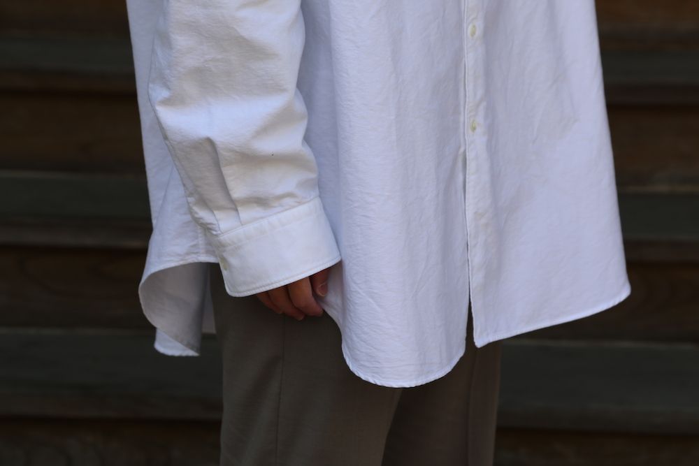 Graphpaper Oxford Oversized Band Collar Shirt(GM211-50137B