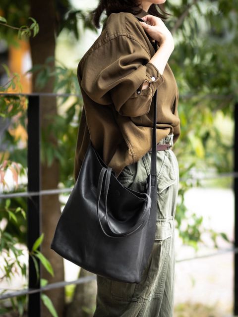 Morphee / モルフェトートバッグ 【LONG】3WAY MIDIUM TOTE(ML-BLK)BLACK☆8月27日(木)再入荷いたしました！