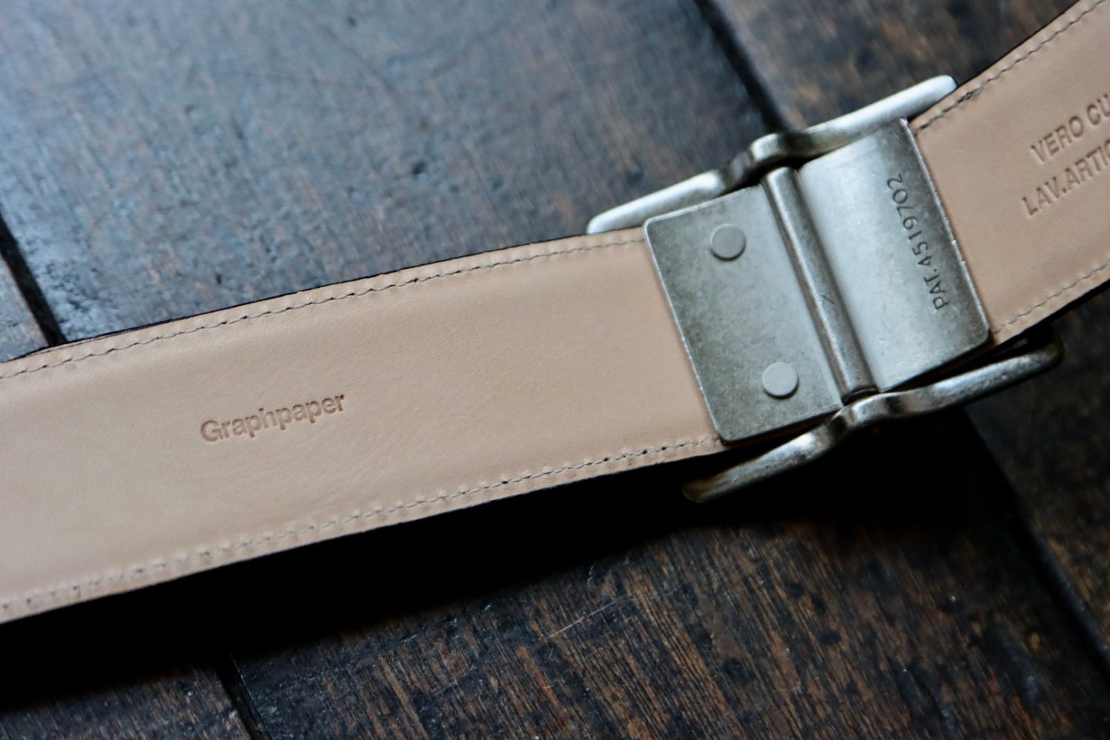 茄子紺 即完品 Graphpaper Leather Classic Belt | academiadevendasmb