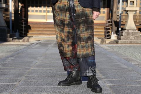 JUNYA WATANABE COMME des GARCONS MAN ウールカシミヤツイード×綿デニム×綿ウィップコード(WF-J022-051) style.2020.10.25.