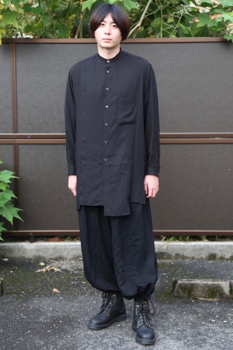 Yohji Yamamoto pour Homme 2020AW G-重ねスリットシャツテンセルローン(HR-B31-212 style.2020.9.9.