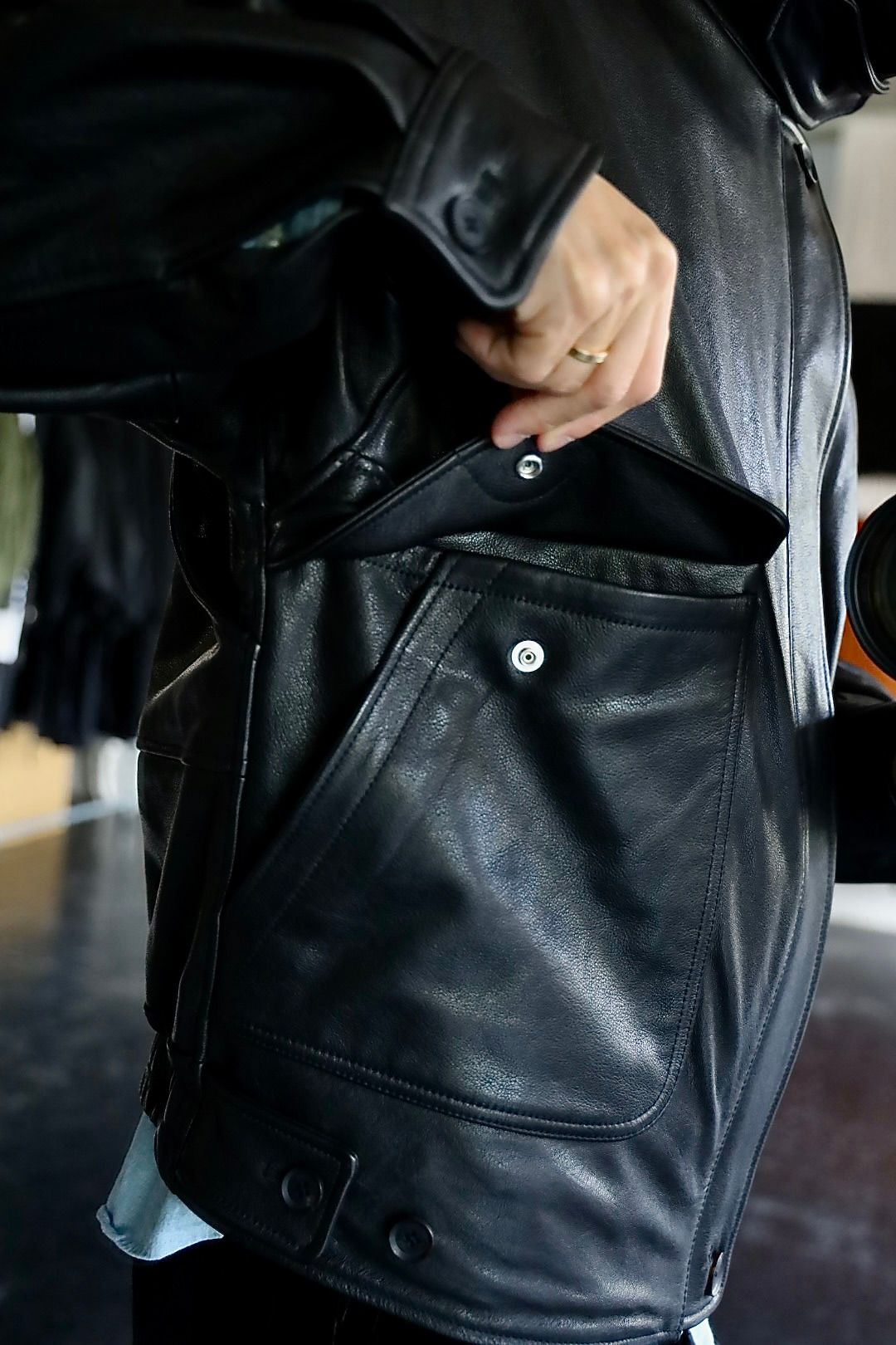 ヨーク 25FW LEATHER FLIGHT JACKET(YK25FW01017B)BLACK☆9月6日(土)発売！