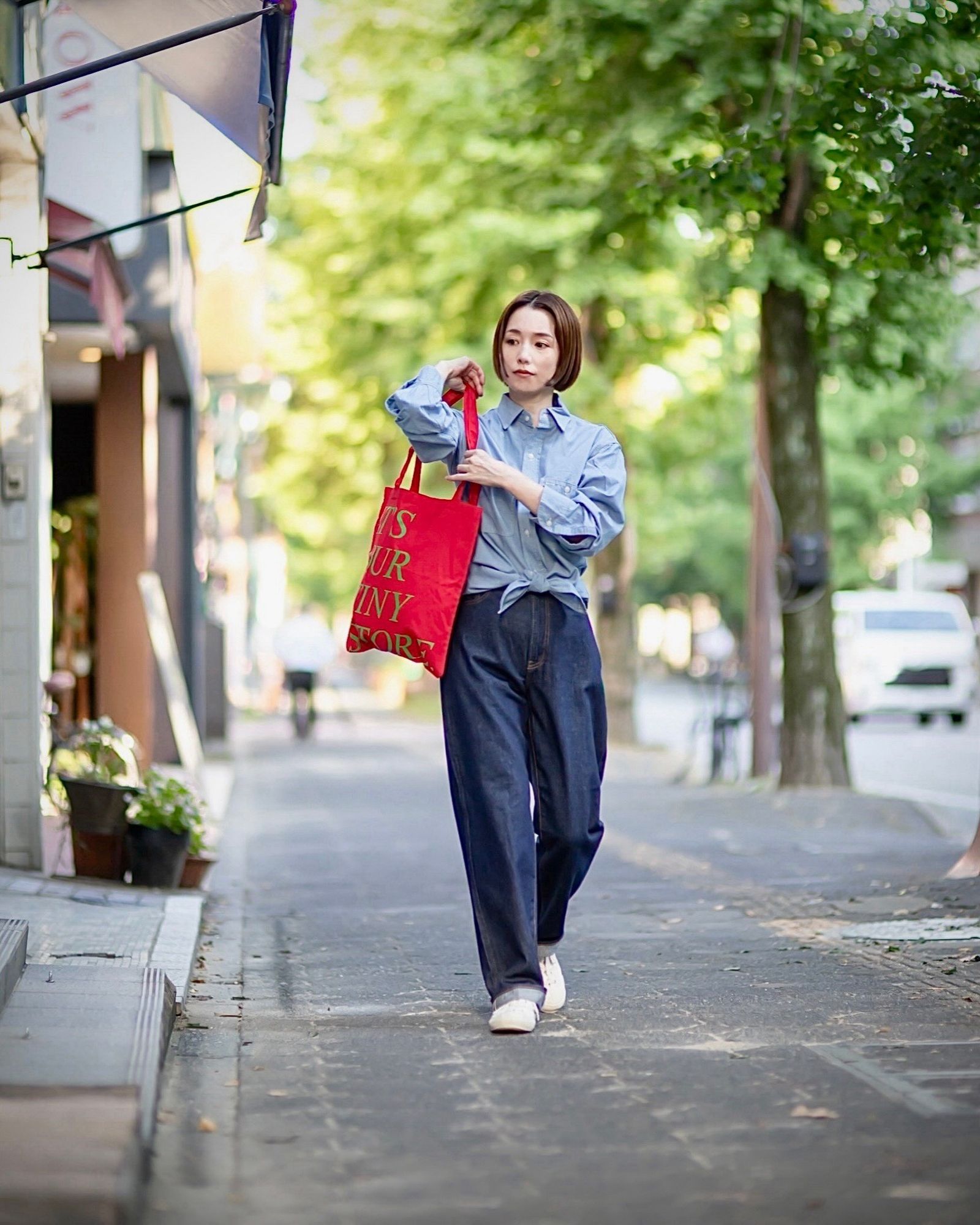 J.B. ATTIRE  Riviera chambray shirt×Santa monica denim style 2024.07.25