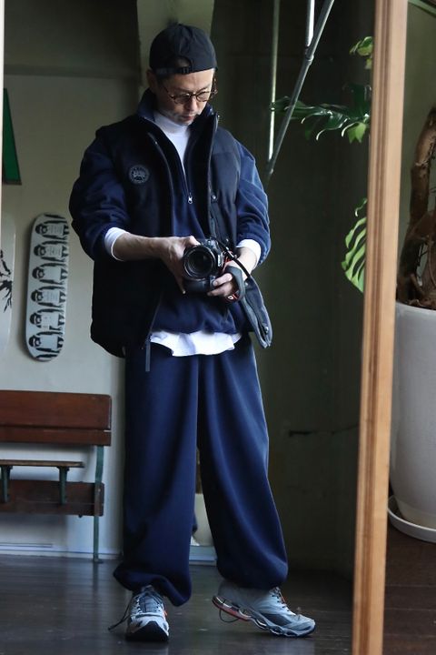 カナダグース22AW GARSON VEST WOOL BLACK LABELスタイル.2022.11.14.