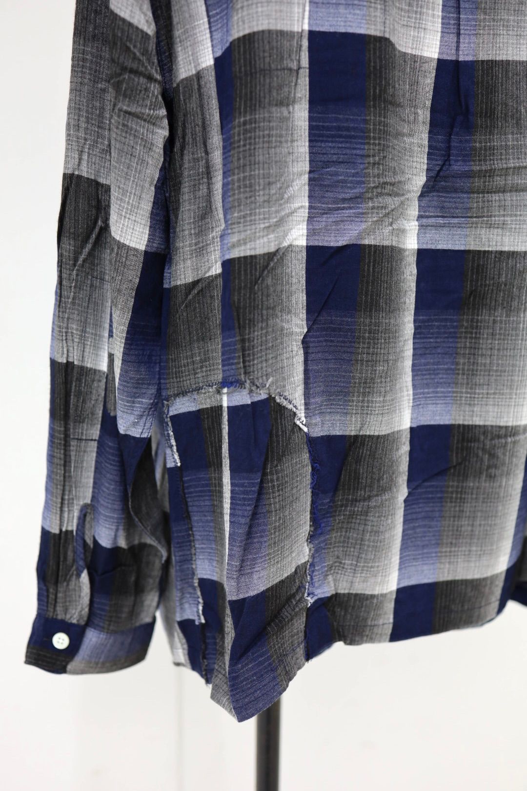 BOW WOW 26FW CHECK RAYON SHIRT(BWU-CRS)BLUE×BLACK×GRAY☆8月29日(土)11:00発売！