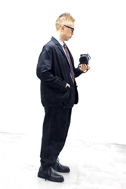 COMME des GARCONS HOMME 26SS エステルサージ製品染め3Bジャケットスタイル