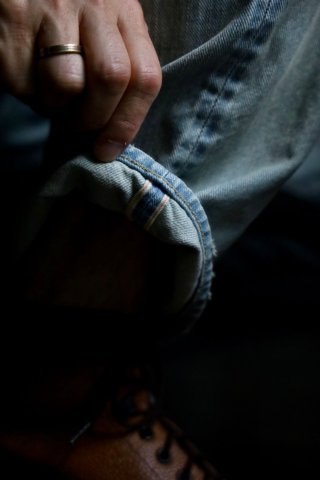 Washed Denim Wide Pants(24AAP-04-18H) BLEACH