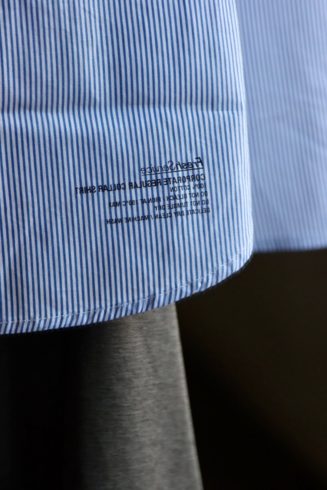 FreshService CORPORATE STRIPE REGULAR COLLAR SHIRTスタイル