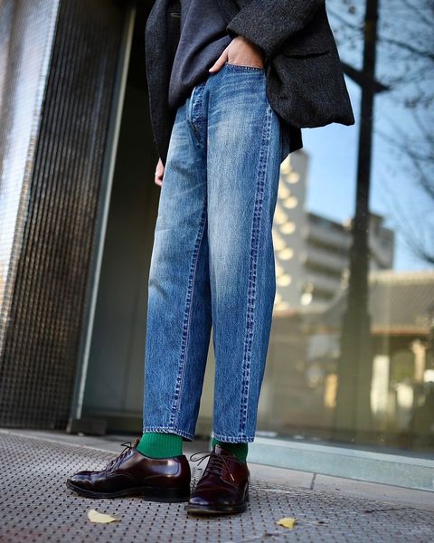 A.PRESSE アプレッセ 2024 Style1 Washed Denim Pantsスタイル