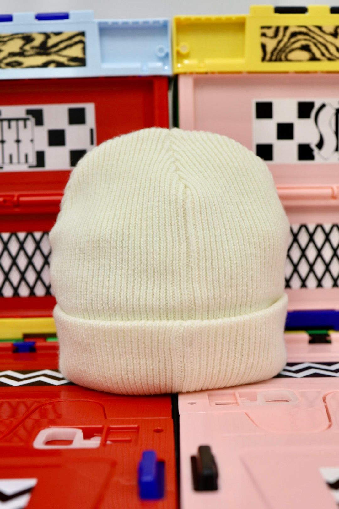 セントマイケル25AW SEGAコラボ SG_KNIT CAP /SAINT SEGA (SM-HR1-0000-C67)WHITE