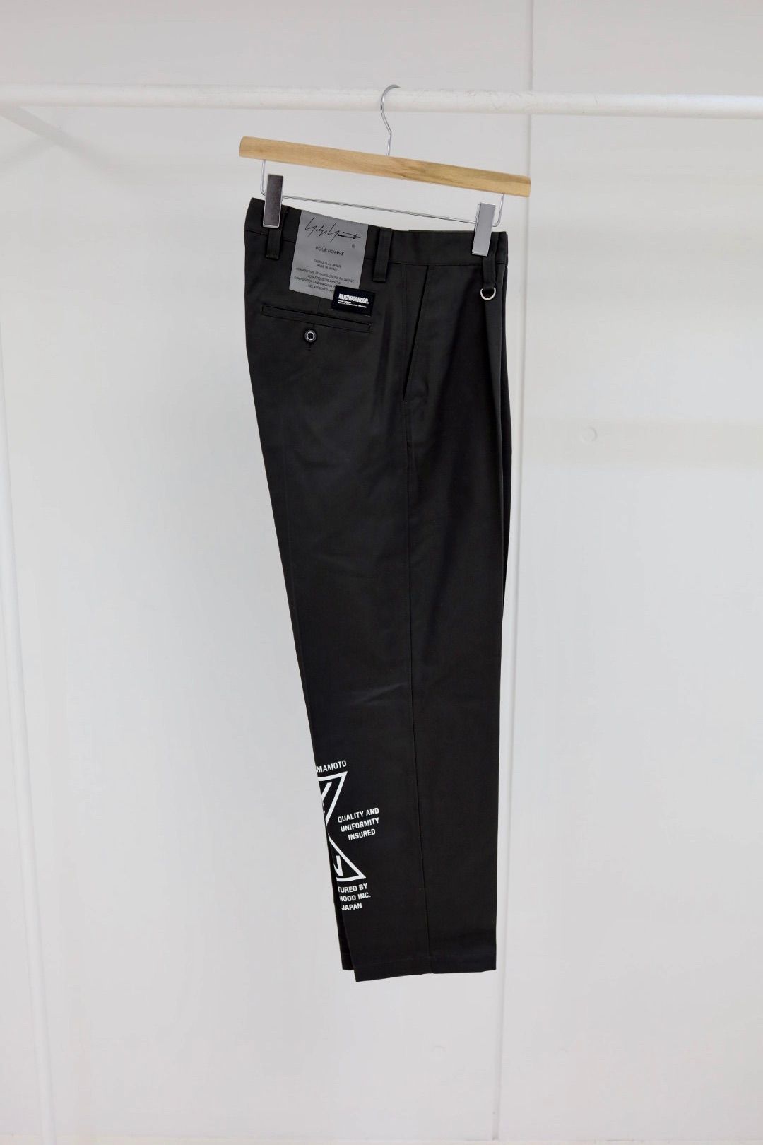 Yohji Yamamoto × NEIGHBORHOOD タックワークパンツ(HK-P95-901-2S26)BLACK★12月5日(金)発売！
