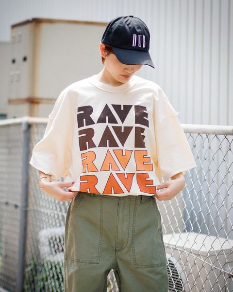 is-ness music 新作RAVE T-SHIRT style.2025.5.1