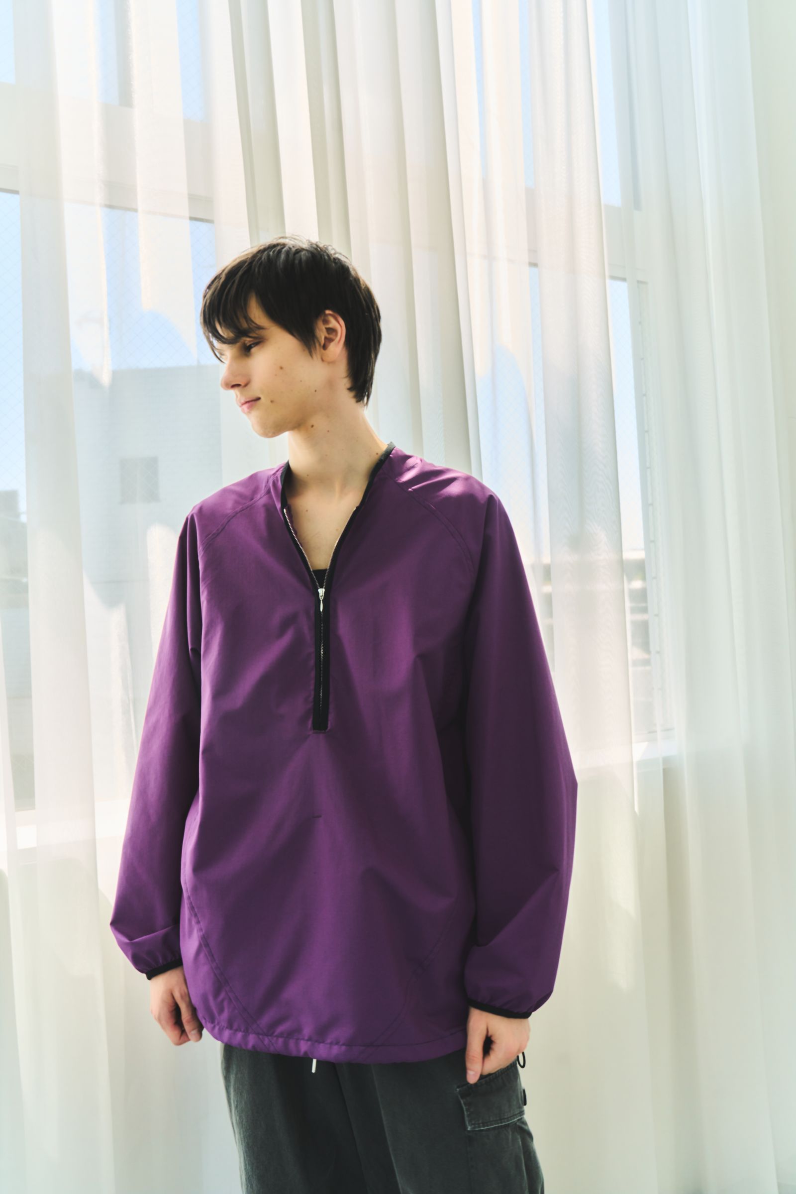 CHASSE チェイス26SS ナイロンシャツ NYLON SHIRT(26-SS-SH1)PURPLE☆新作発売！