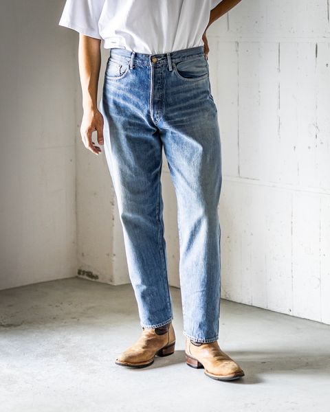 グラフペーパーSelvage Denim Five Pocket Tapered Pants(GU261-40058LB)INDIGO_LIGHT FADE★1月24日(土)発売！