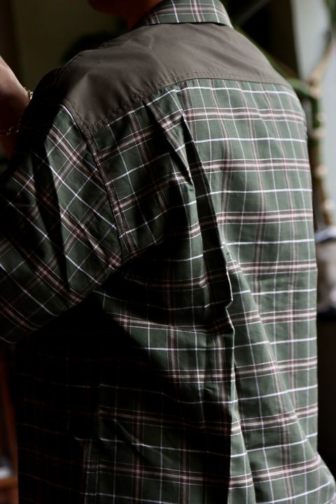 COMME des GARCONS HOMME 22SS リネン綿チェックシャツスタイル.2022.5.6.
