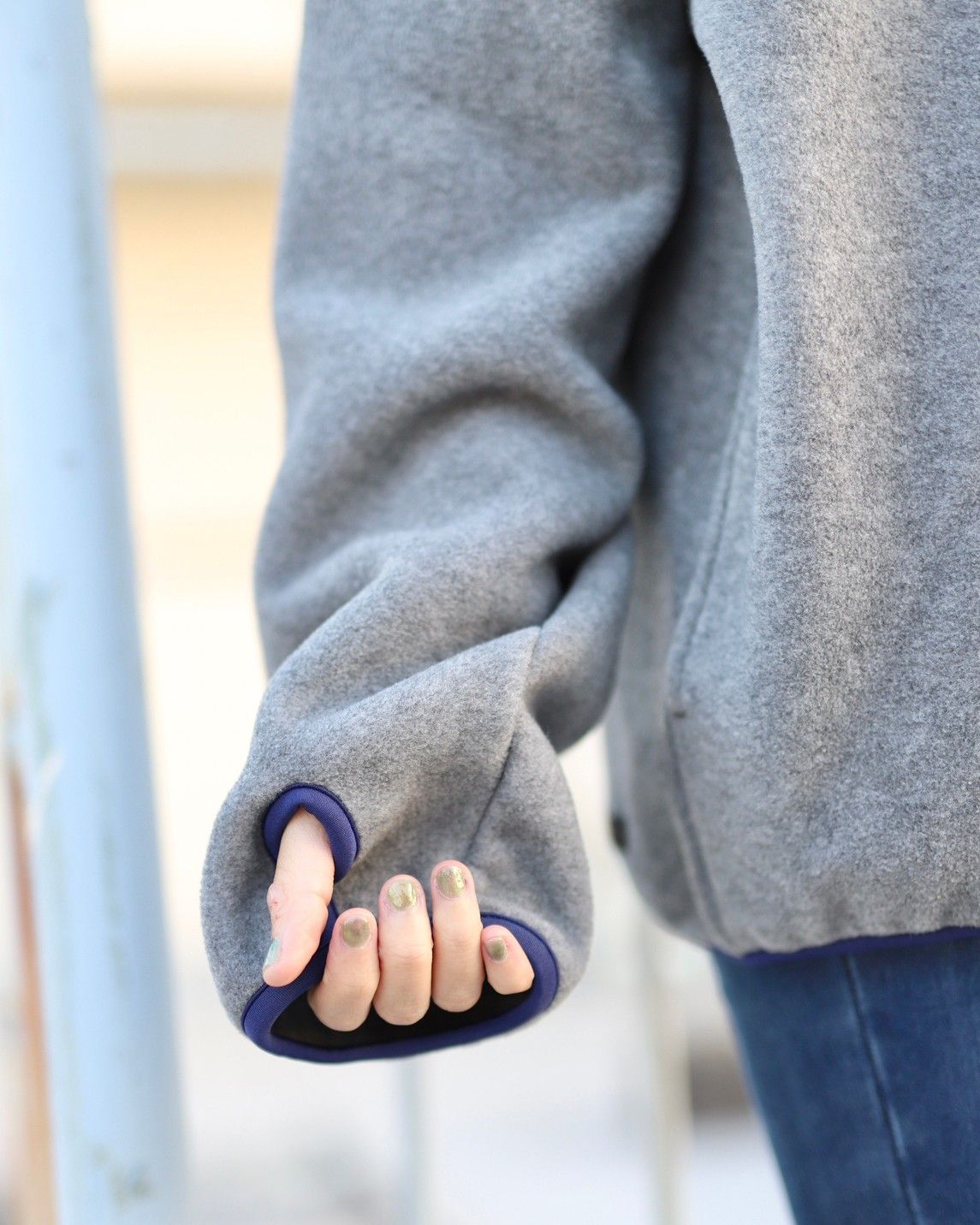 セダンオールパーパスFW23 Fleece Snap Pullover (SD23F-CT07)Grey