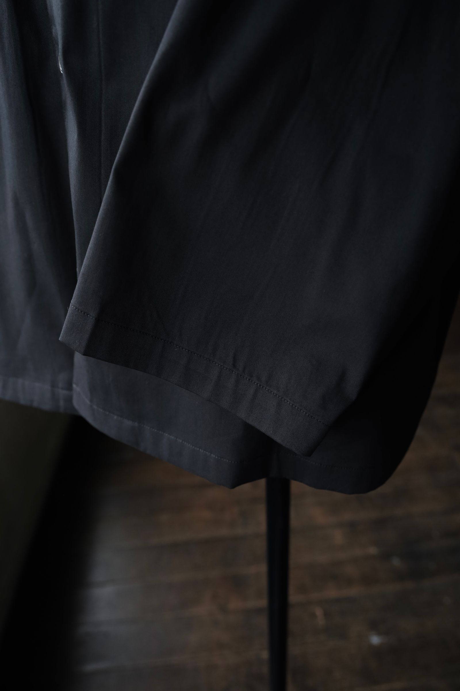 グラフペーパーシャツ 25SS Solotex Twill L/S Oversized Box Shirt(GM252-50002B)BLACK☆5月31日(土)発売！