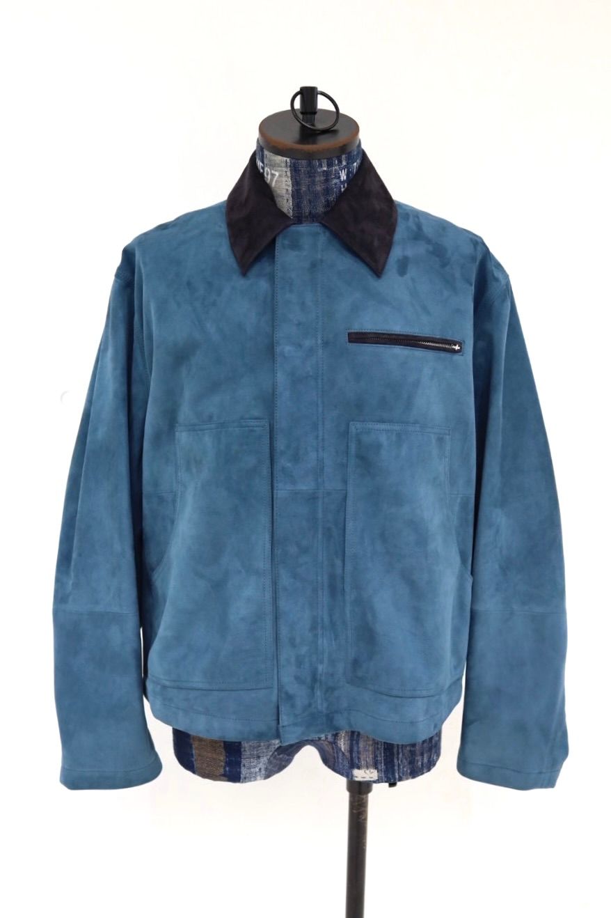 YOKE SPRING SUMMER 2026 Goat Suede Work Jacket(YK26SS01163B)TURQUOISE☆12月20日(土)発売！