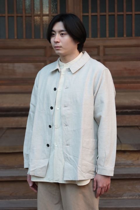 Ets.MATERIAUX  22SS French coveralls"OFF WHITE"style