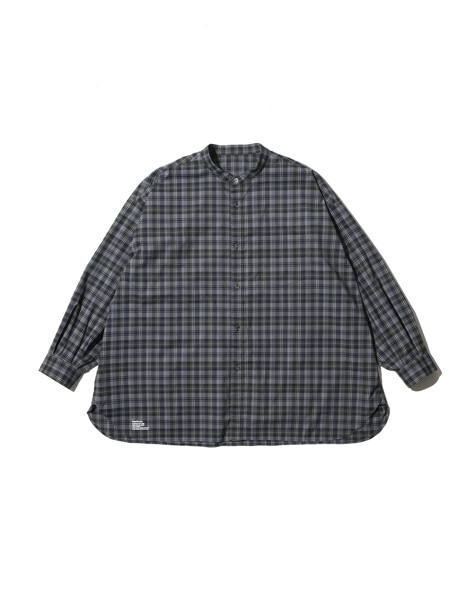 フレッシュサービス MADRAS DRY TECH BAND COLLAR SHIRT (FSC261-50250)GRAY★2月14日(土)発売