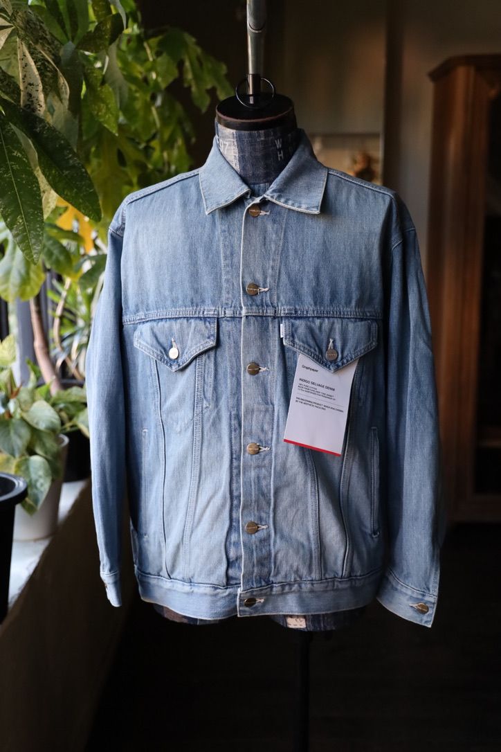 グラフペーパー 25AW Selvage Denim Trucker Jacket(GM253-20055LB)INDIGO_LIGHT FADE☆7月26日(土)発売！