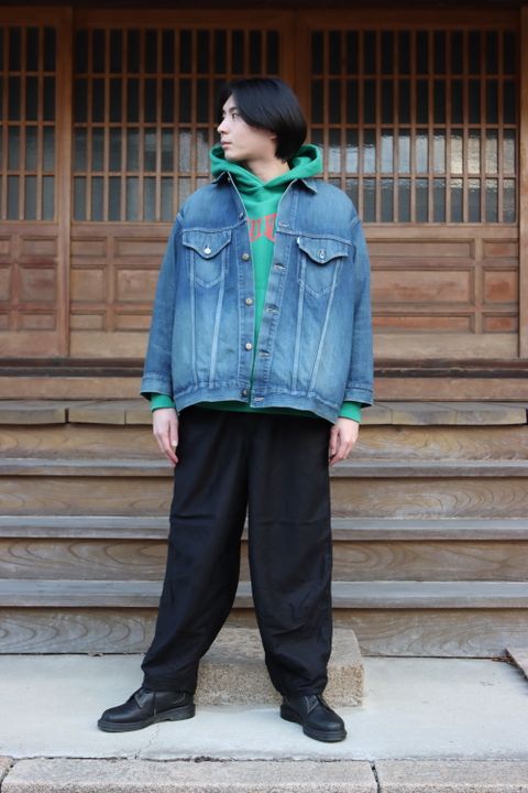 Graphpaper Selvage Denim Trucker Jacket(GU221-30027B) style.2022.1.29
