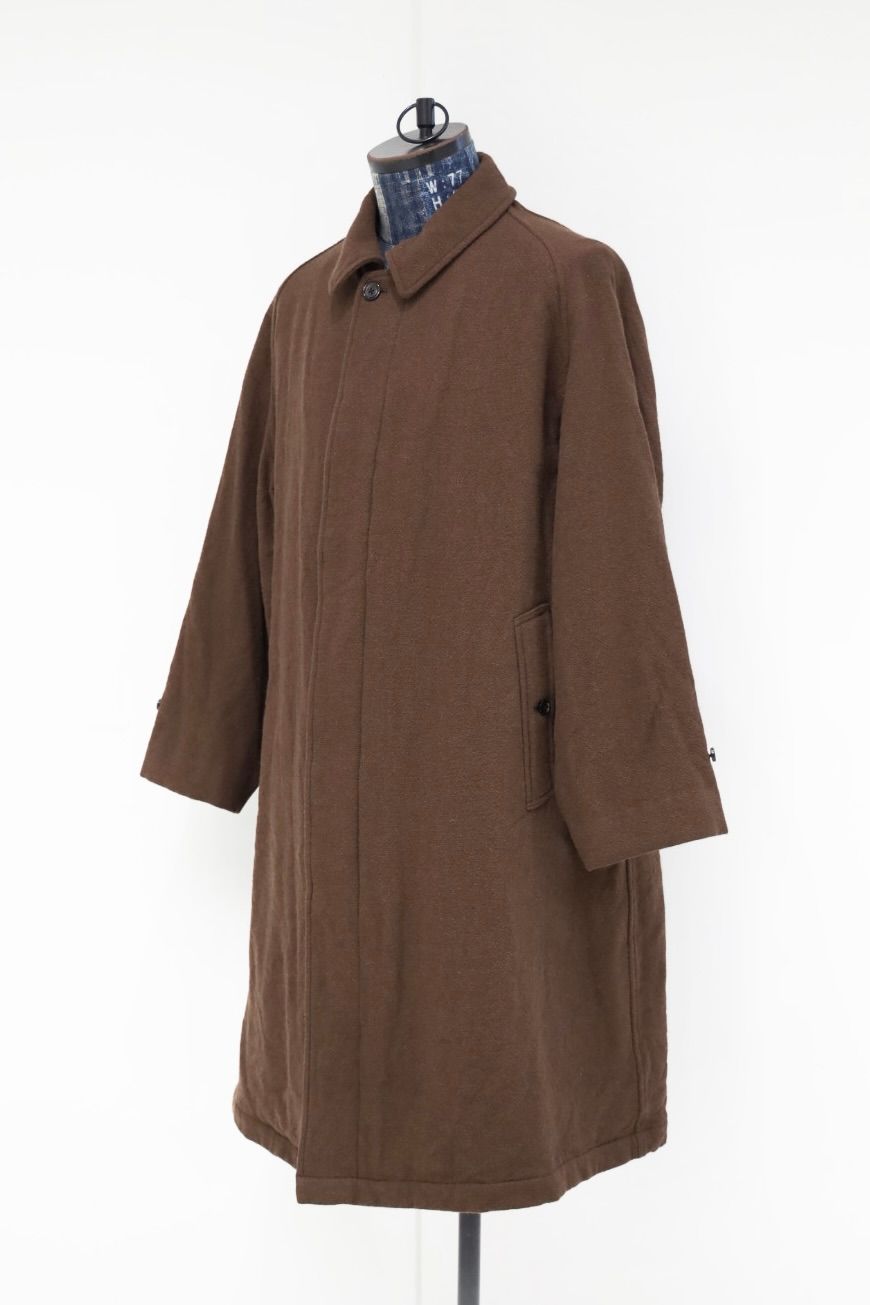 blurhms ブラームス Classic Wool Balmacaan Coat(BHS25F009)Brown☆新作発売！