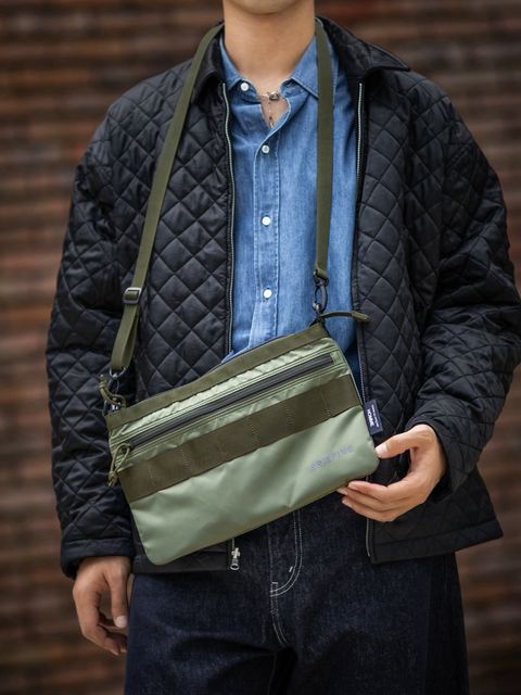 コムデギャルソンオム バッグ BRIEFING W-NAME REVERSIBLE SACOCHE(HR-K209-051)KHAKI×KHAKI☆10月2日(金)発売！