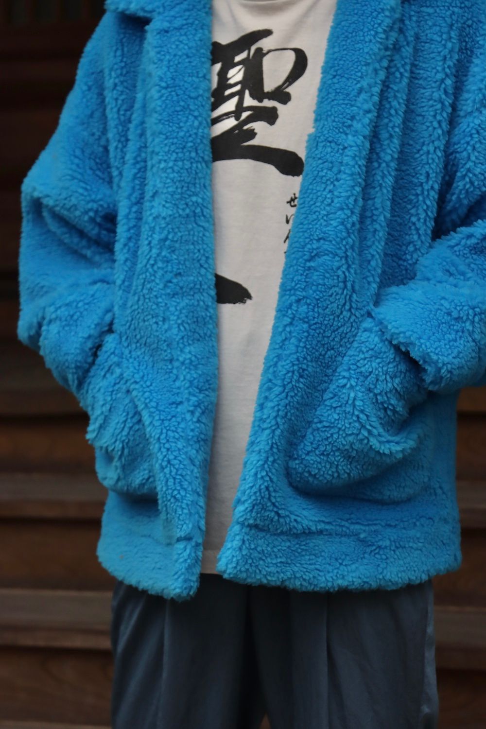 doublet HAND-PAINTED RECYCLE FUR JACKET style.2021.9.20
