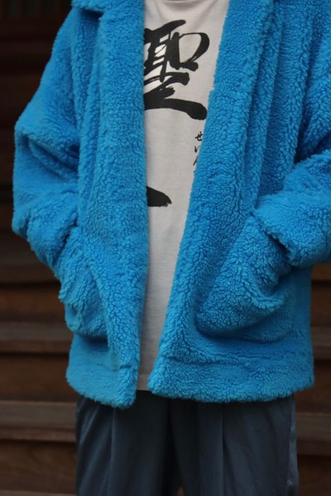 doublet HAND-PAINTED RECYCLE FUR JACKET style.2021.9.20