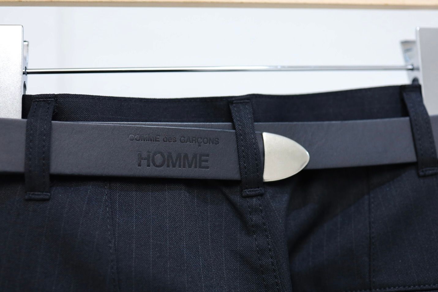 コムデギャルソンオム ステアオイルスムースベルト(HQ-K301-051)BLACK☆2月6日(金)発売！