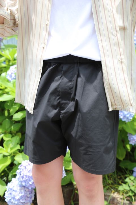 Graphpaper Stretch Typewriter Cook shorts"BLACK" (GM201-40084B) style.2020.7.3.