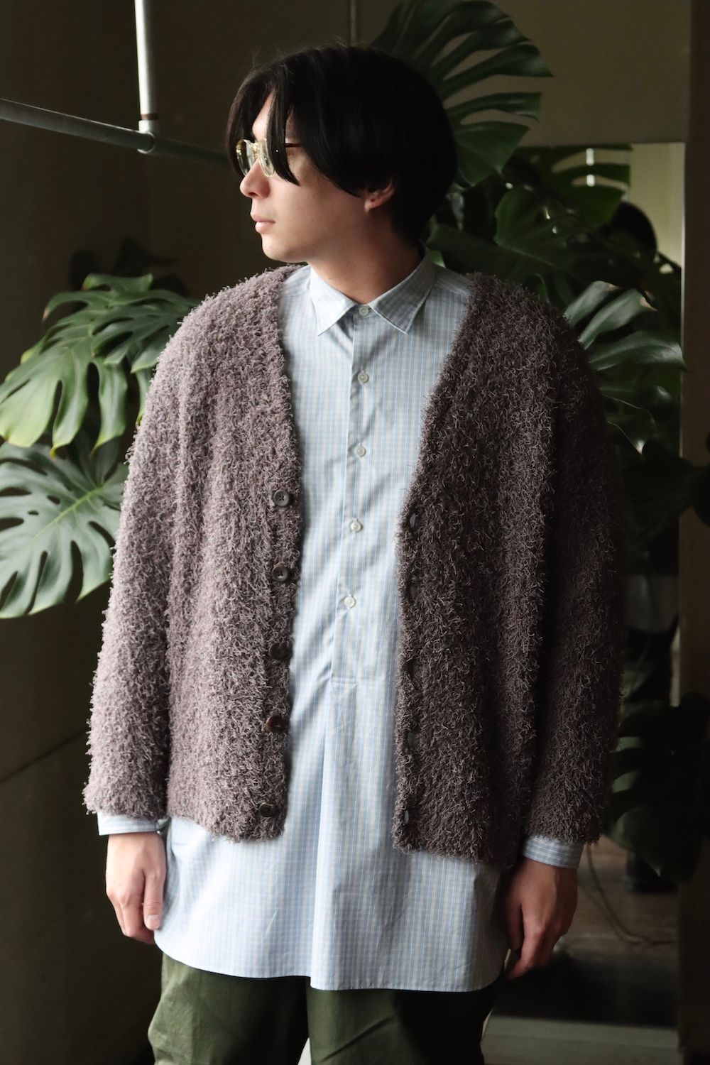 YOKE 22ss Bushy Cotton Cardigan | www.yokecomms.com