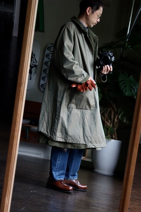アプレッセ22FW Tweed Balmacaan Coatスタイル2022.10.1.