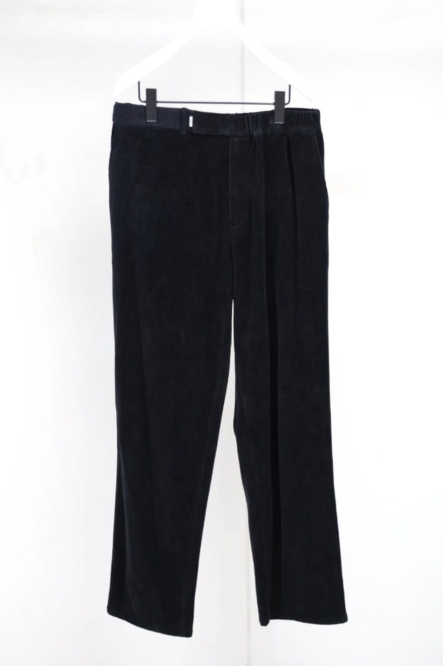 グラフペーパー Soft Knit Corduroy Wide Tapered Chef Pants(GM263-40112B)BLACK☆9月5日(土)発売！