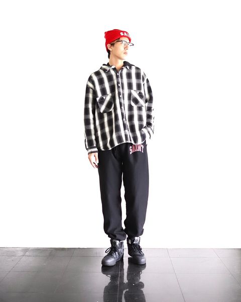 ©SAINT M×××××× セントマイケル 23AW CHECK SHIRT PARKAスタイル