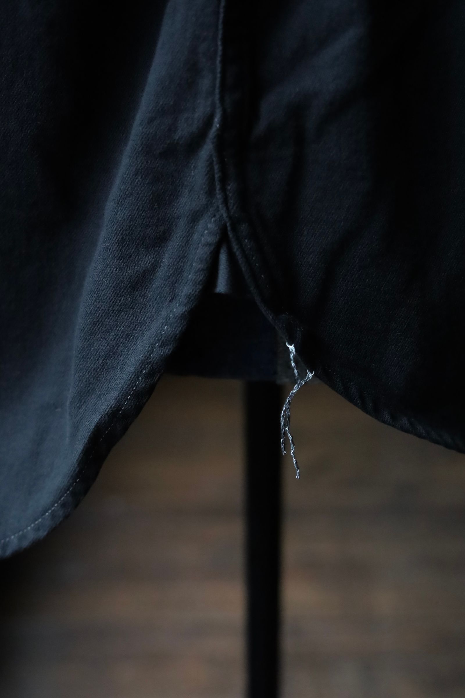 ファウンダ 25AW BLACK DYED DENIM SHIRT (015FD252023)BLACK