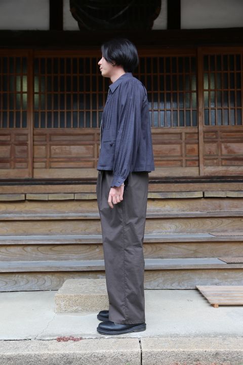 MATSUFUJI Flannel Check Pleats Jacket(M213-0301) style.2021.7.3.