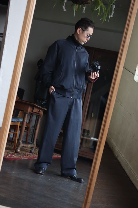 A.PRESSE アプレッセ24SS Silk Padding Jacketスタイル