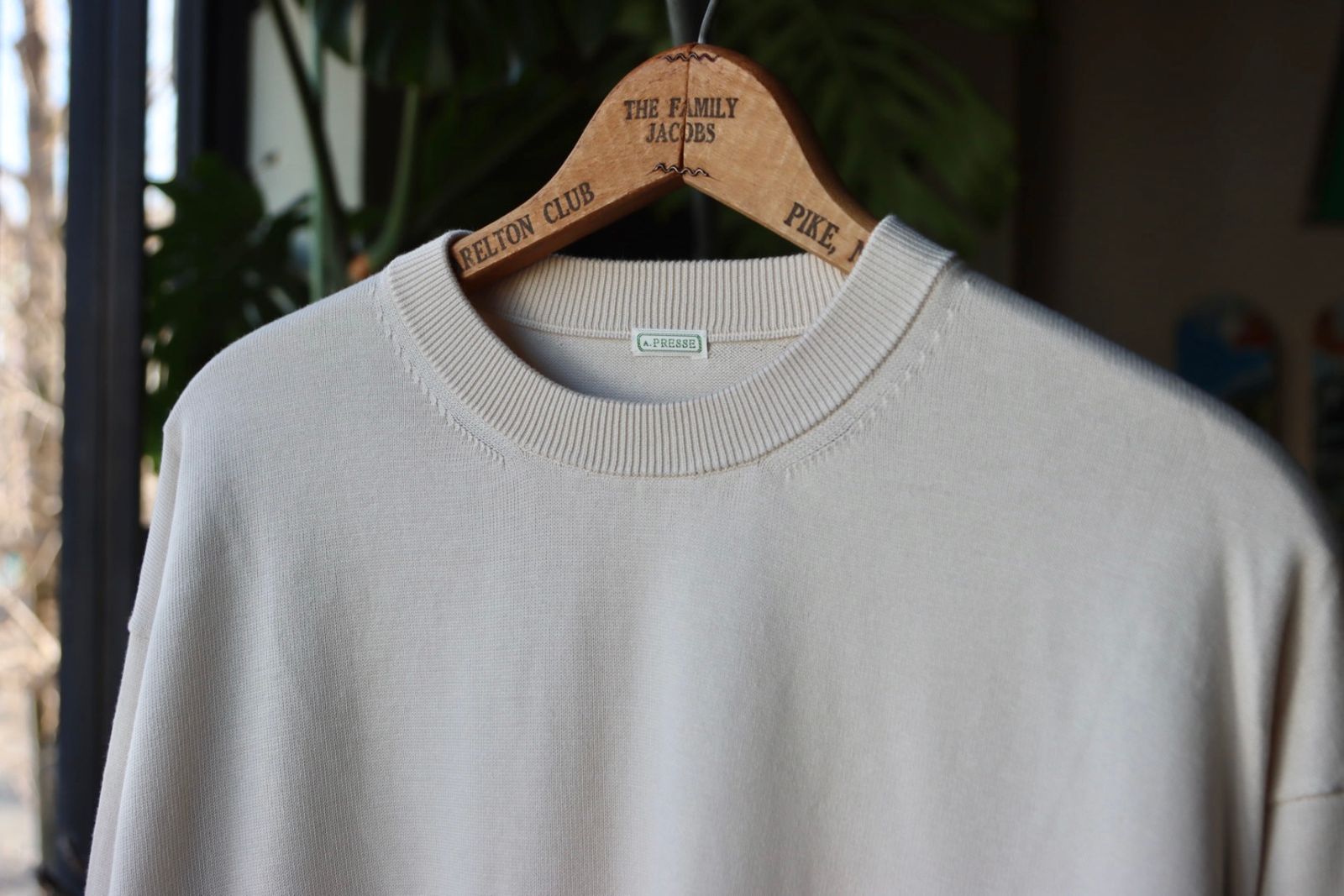 A.PRESSE - アプレッセニット Cotton Knit L/S T-Shirt(23SAP-03
