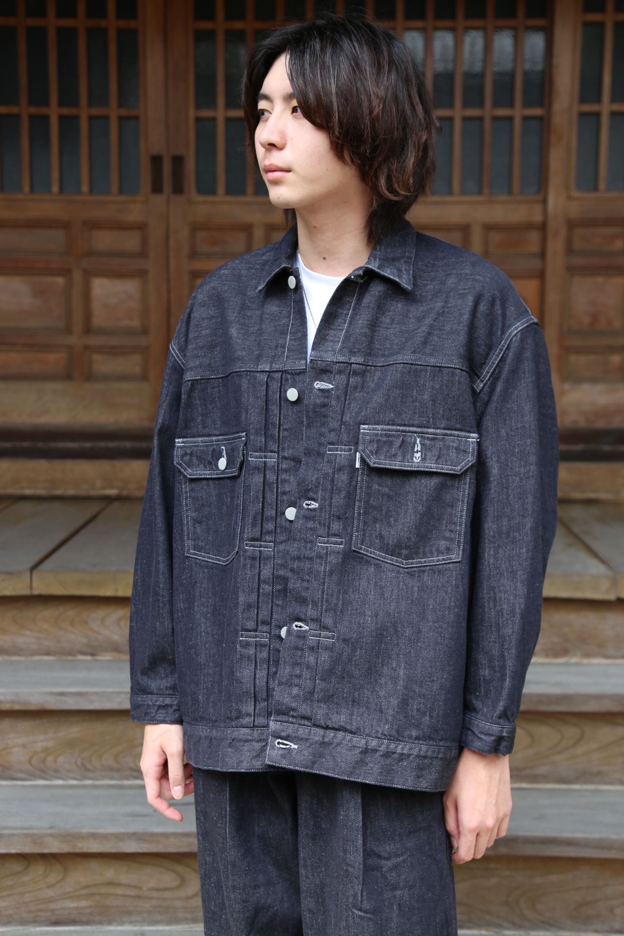 グラフペーパー Colorfast Denim Jacket-