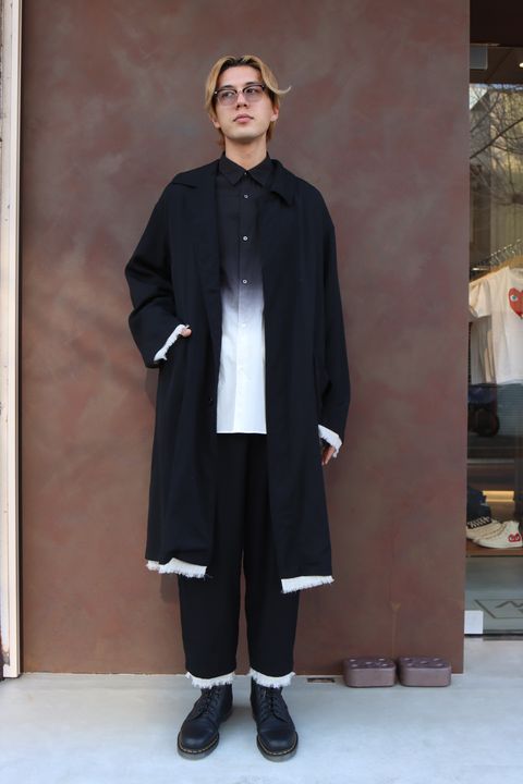 Graphpaper 24SS Wool Twill Washer Bal Collar Coat style 2024.2.11