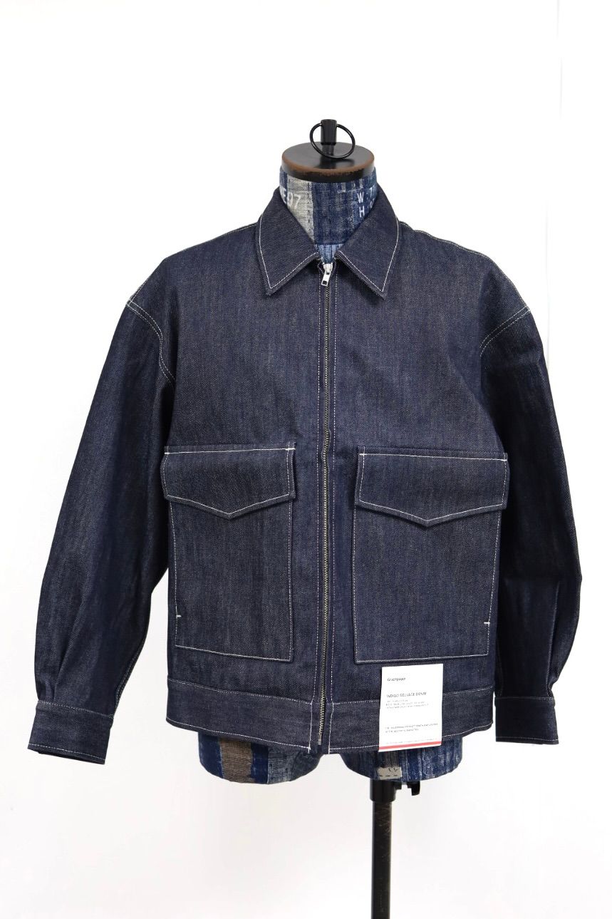 グラフペーパー Selvage Denim Zip Jacket(GU261-20056RB) INDIGO_RIGID★1月24日(土)発売！